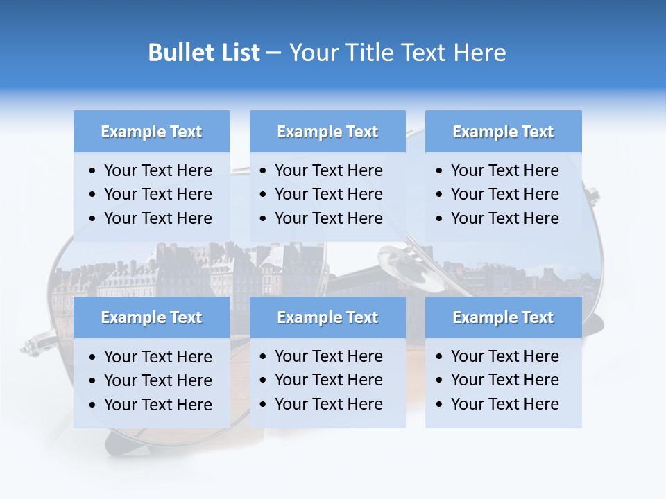 Paesaggio Cittadina Vacanza PowerPoint Template