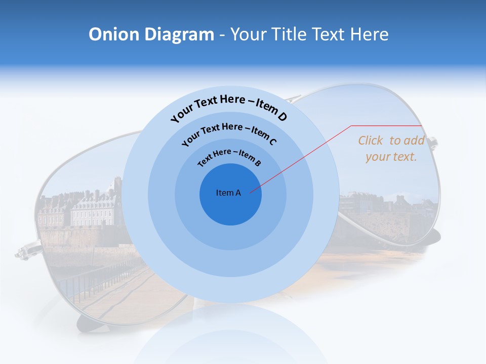 Paesaggio Cittadina Vacanza PowerPoint Template