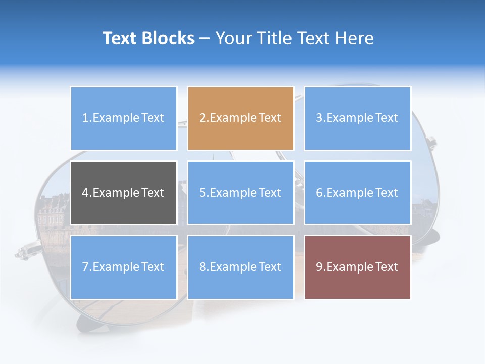 Paesaggio Cittadina Vacanza PowerPoint Template