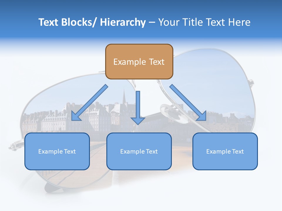 Paesaggio Cittadina Vacanza PowerPoint Template