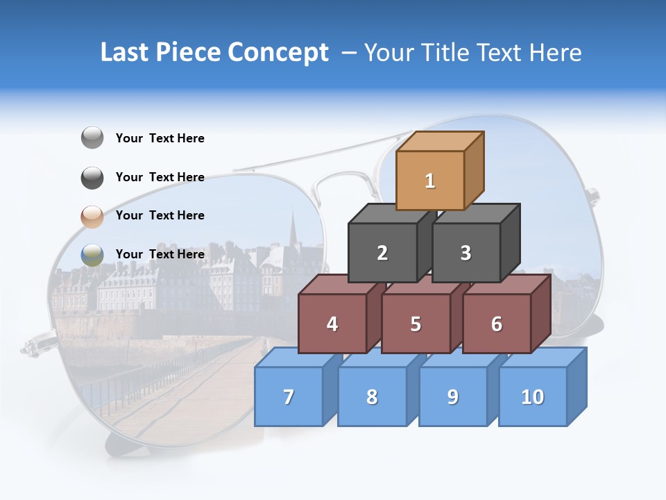 Paesaggio Cittadina Vacanza PowerPoint Template