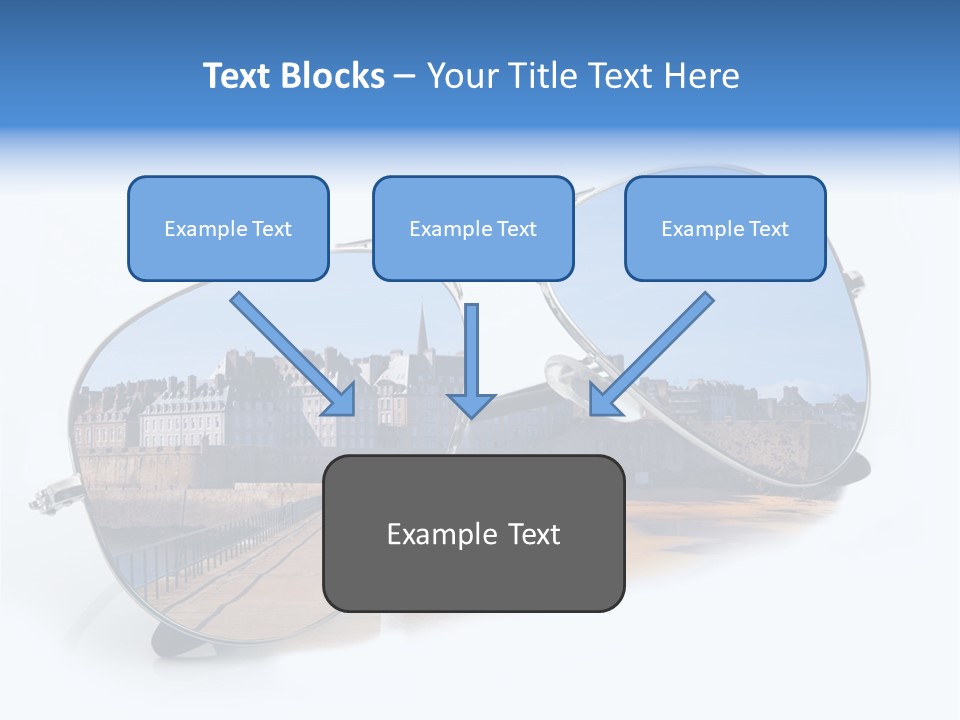 Paesaggio Cittadina Vacanza PowerPoint Template