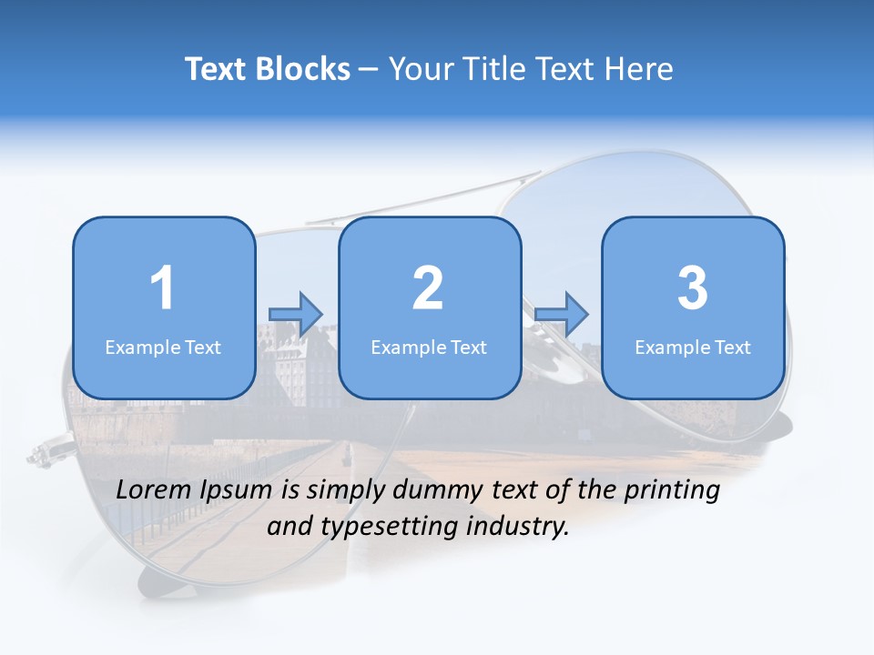 Paesaggio Cittadina Vacanza PowerPoint Template