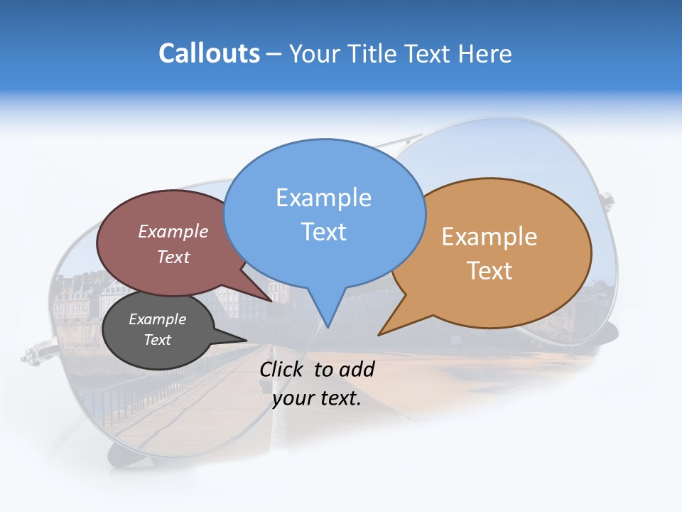 Paesaggio Cittadina Vacanza PowerPoint Template