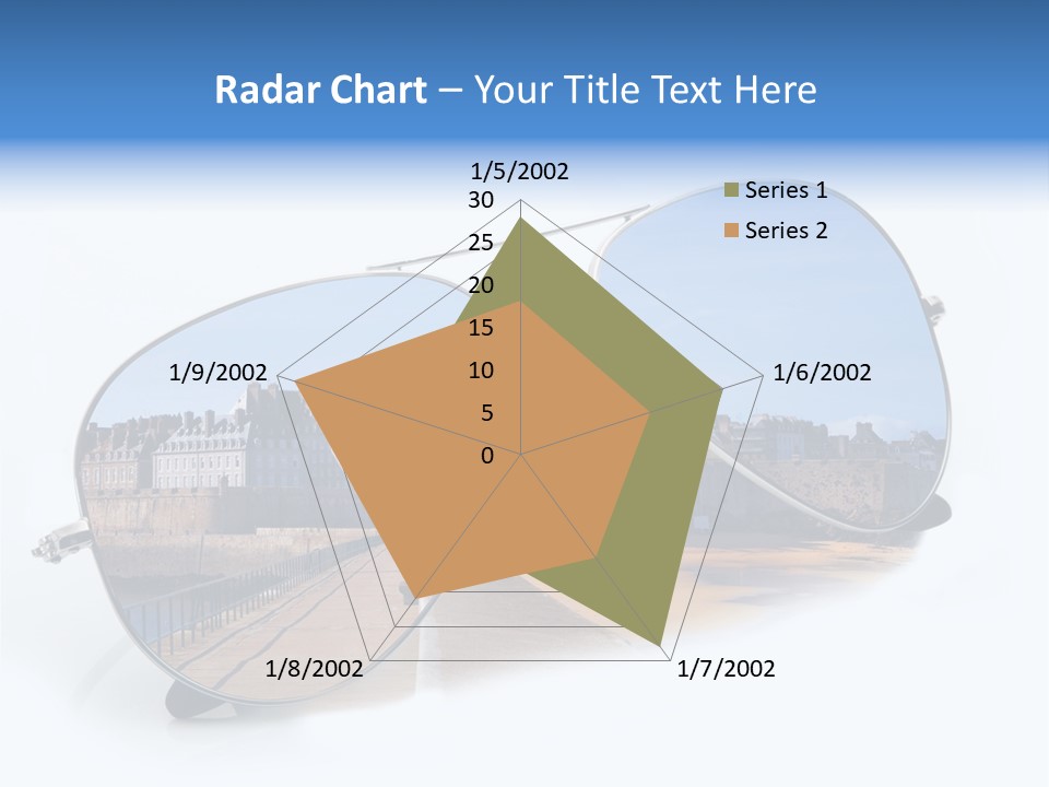 Paesaggio Cittadina Vacanza PowerPoint Template