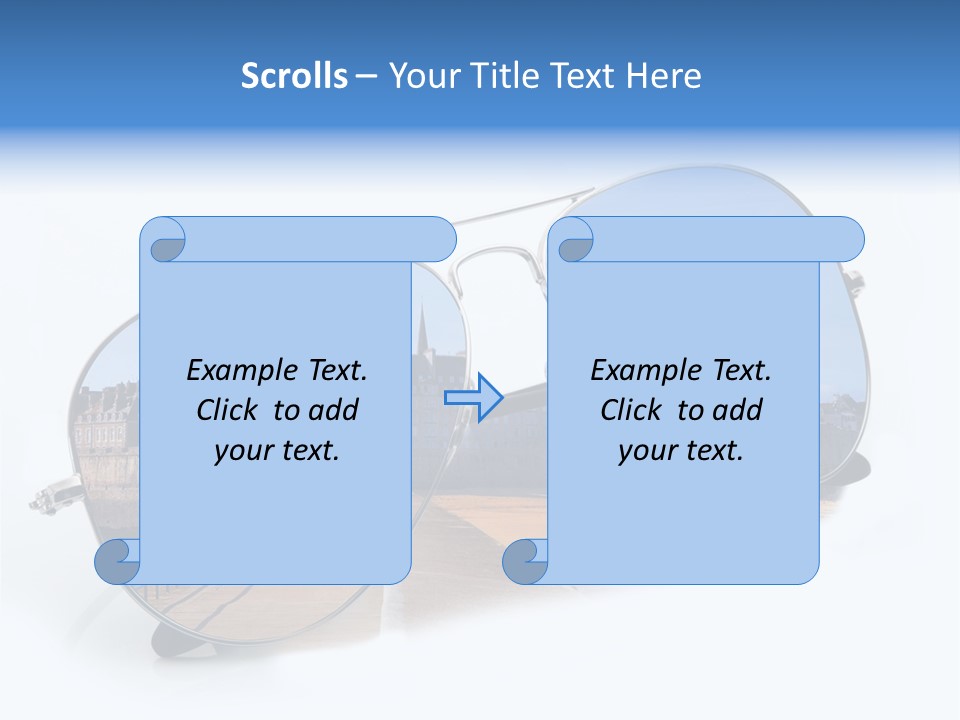 Paesaggio Cittadina Vacanza PowerPoint Template