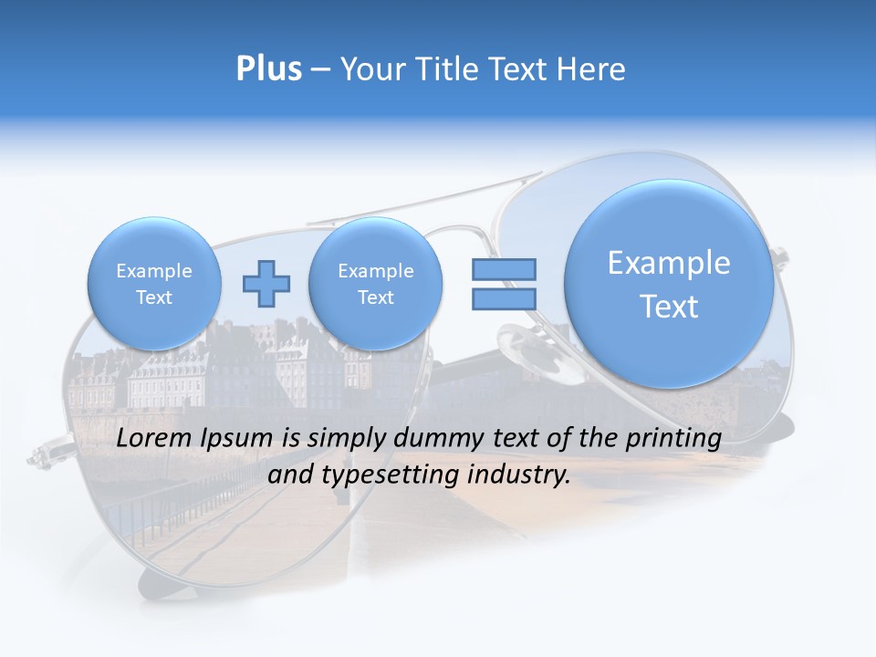 Paesaggio Cittadina Vacanza PowerPoint Template