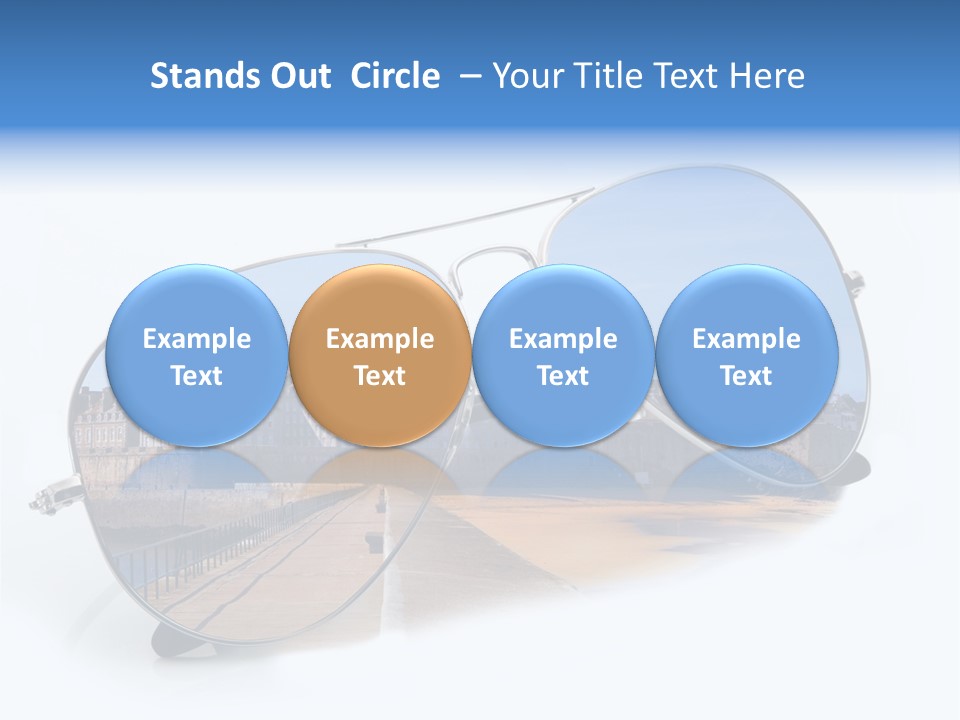 Paesaggio Cittadina Vacanza PowerPoint Template