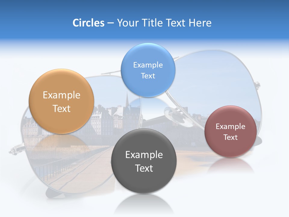 Paesaggio Cittadina Vacanza PowerPoint Template