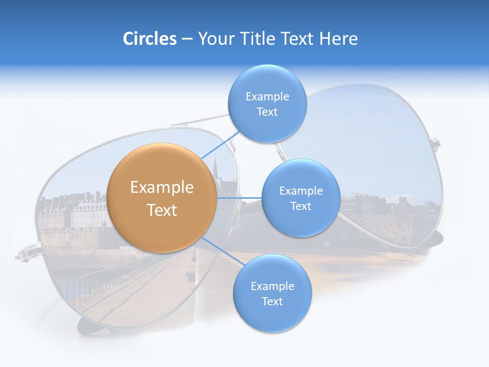 Paesaggio Cittadina Vacanza PowerPoint Template