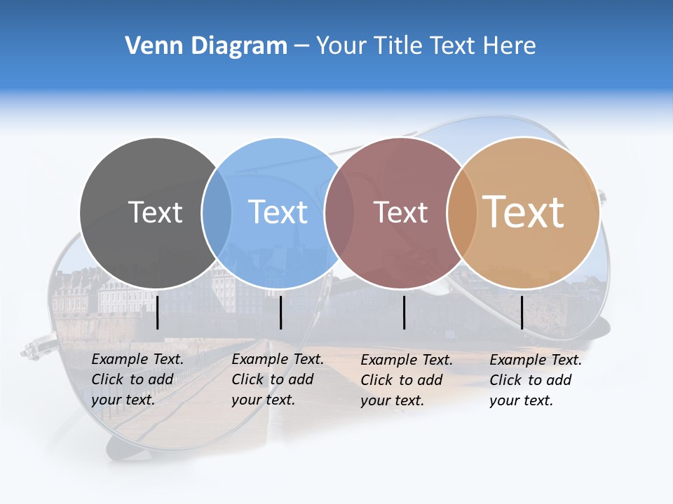 Paesaggio Cittadina Vacanza PowerPoint Template