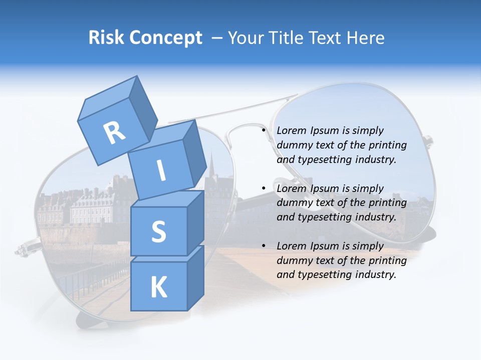 Paesaggio Cittadina Vacanza PowerPoint Template