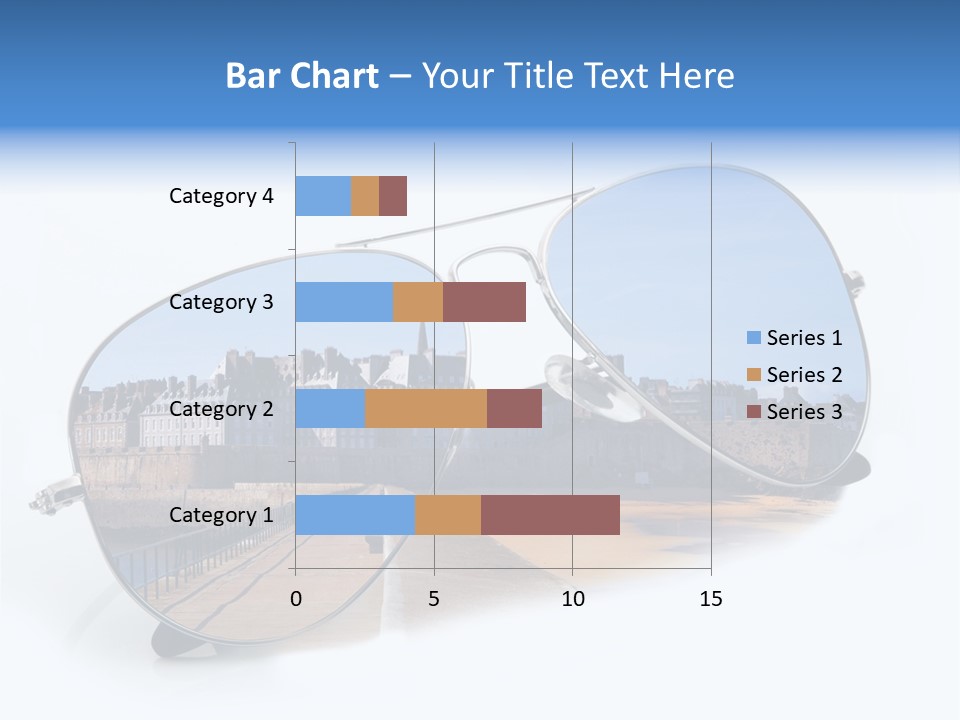 Paesaggio Cittadina Vacanza PowerPoint Template
