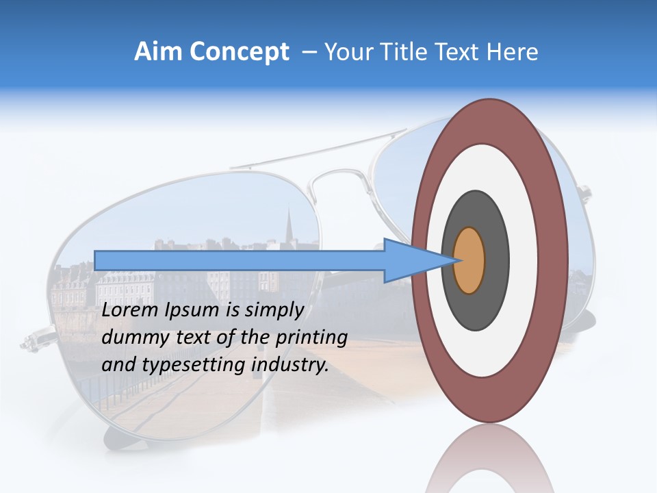 Paesaggio Cittadina Vacanza PowerPoint Template