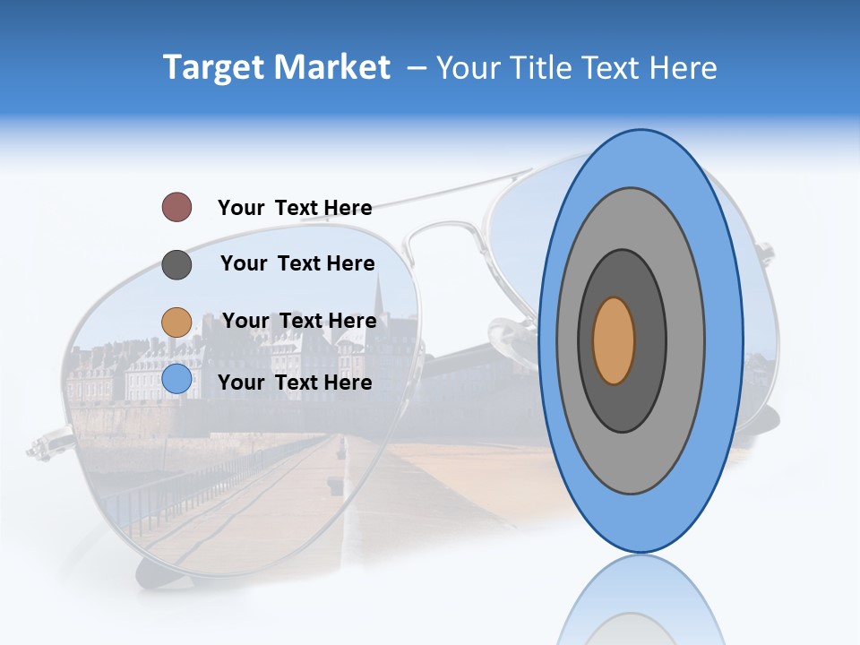 Paesaggio Cittadina Vacanza PowerPoint Template