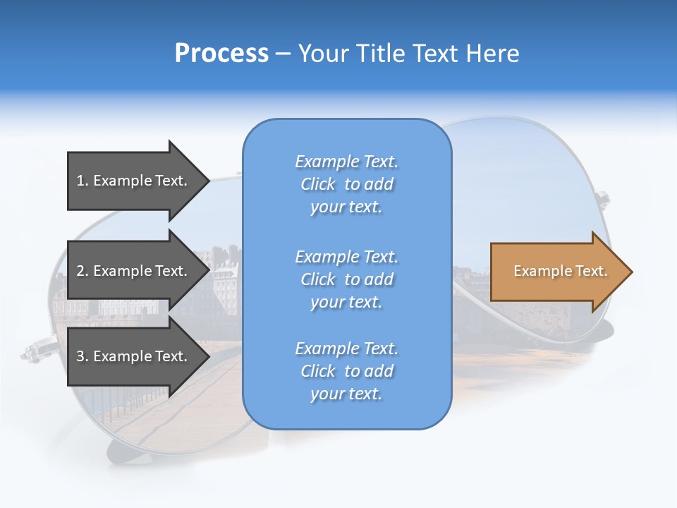 Paesaggio Cittadina Vacanza PowerPoint Template