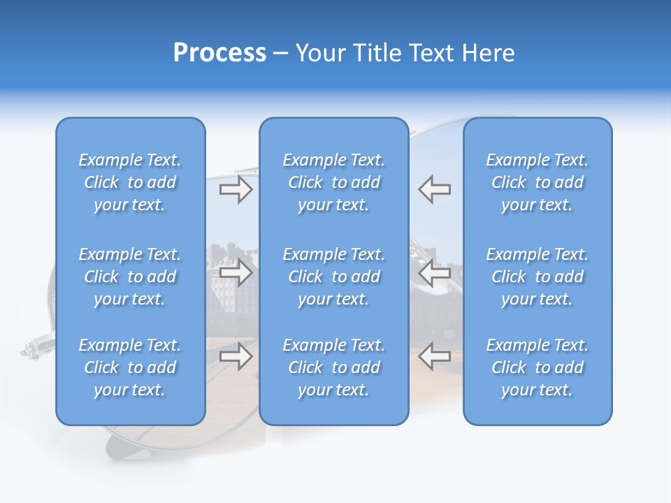 Paesaggio Cittadina Vacanza PowerPoint Template