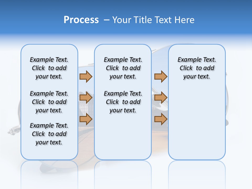 Paesaggio Cittadina Vacanza PowerPoint Template