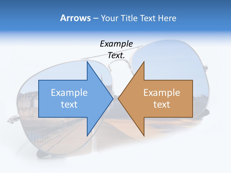 Paesaggio Cittadina Vacanza PowerPoint Template