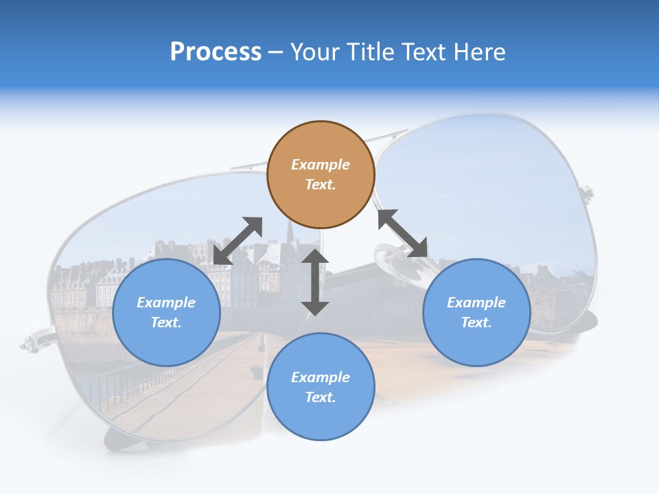 Paesaggio Cittadina Vacanza PowerPoint Template