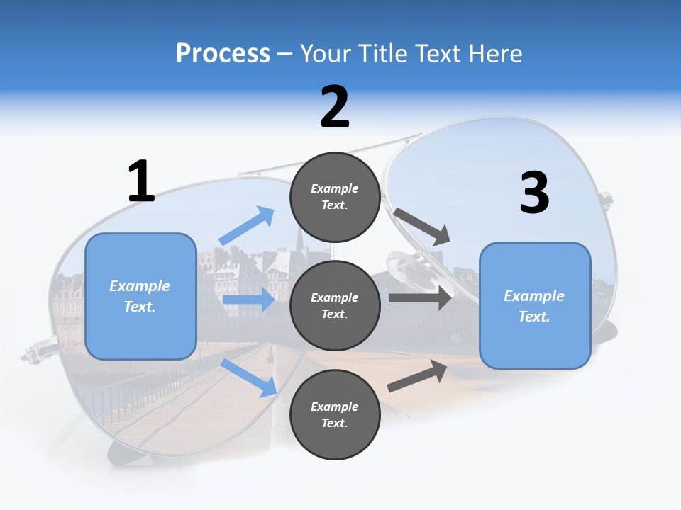 Paesaggio Cittadina Vacanza PowerPoint Template