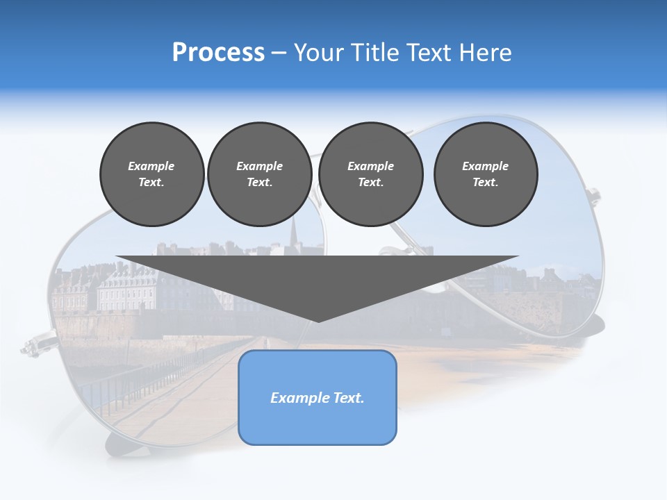 Paesaggio Cittadina Vacanza PowerPoint Template