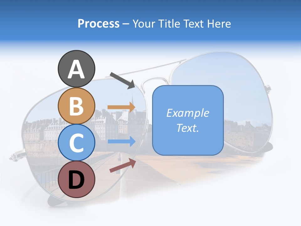Paesaggio Cittadina Vacanza PowerPoint Template