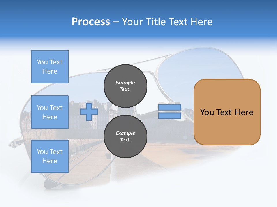 Paesaggio Cittadina Vacanza PowerPoint Template