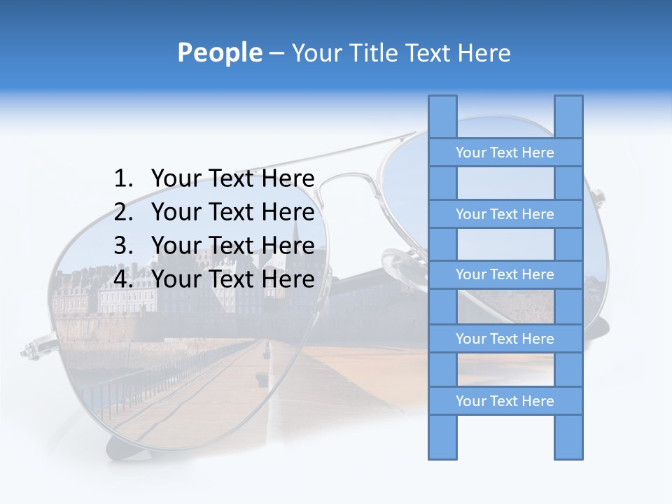 Paesaggio Cittadina Vacanza PowerPoint Template