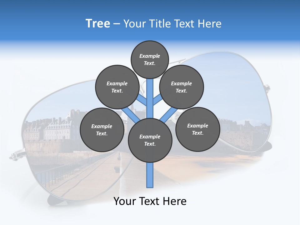 Paesaggio Cittadina Vacanza PowerPoint Template