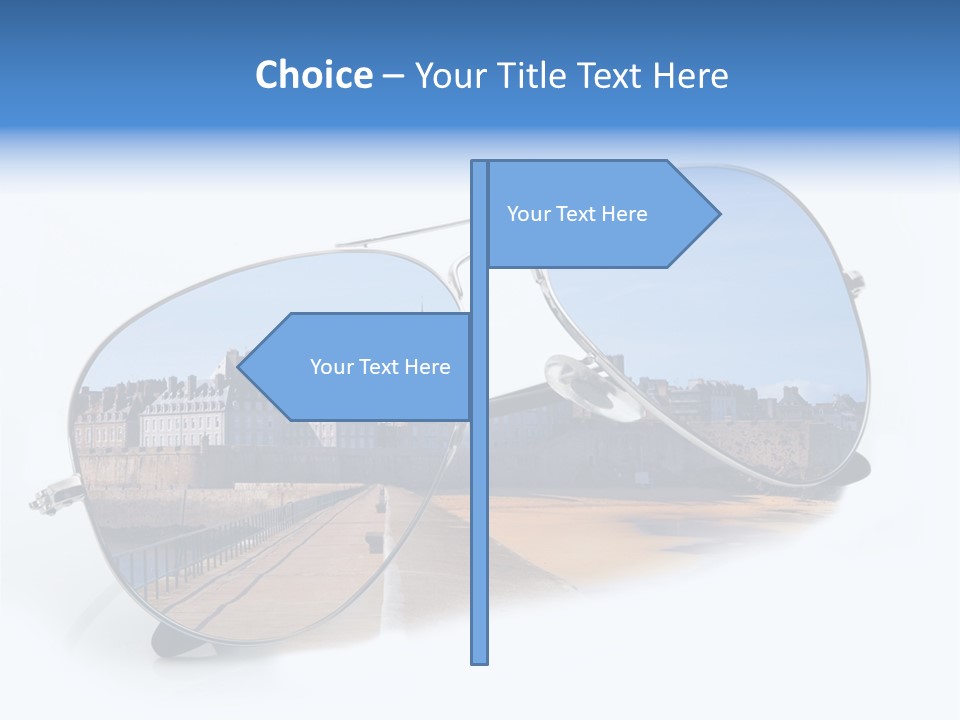 Paesaggio Cittadina Vacanza PowerPoint Template