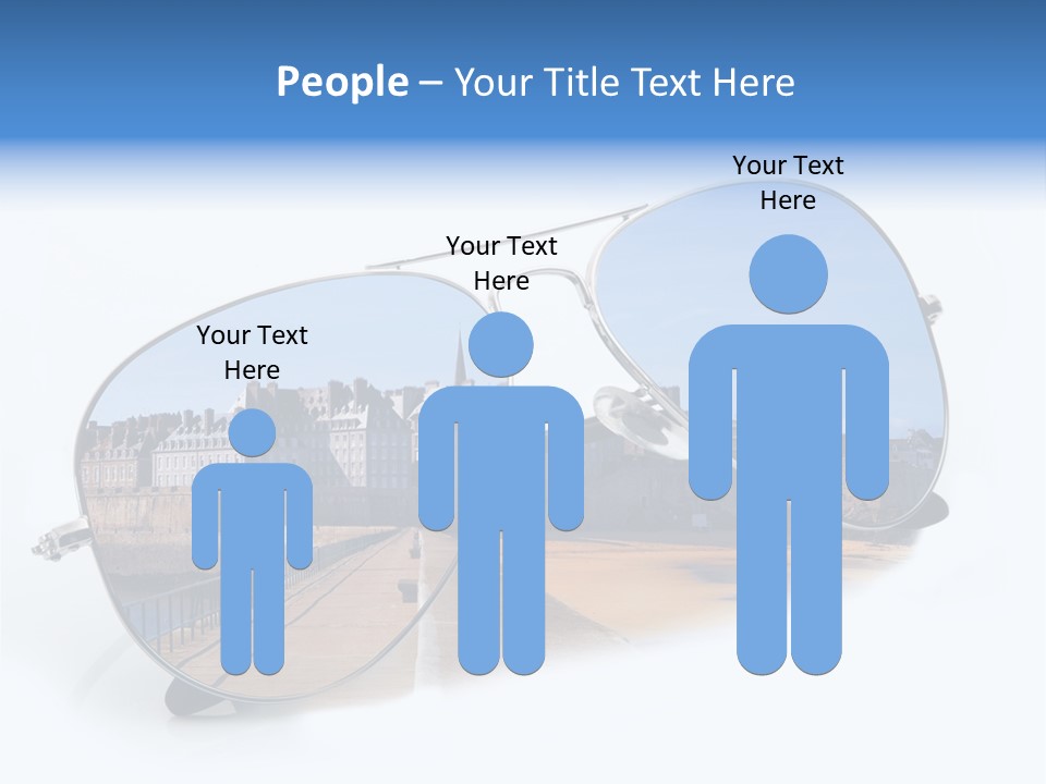 Paesaggio Cittadina Vacanza PowerPoint Template