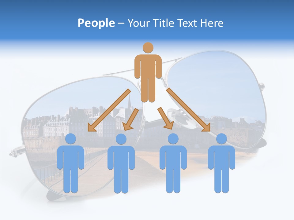 Paesaggio Cittadina Vacanza PowerPoint Template