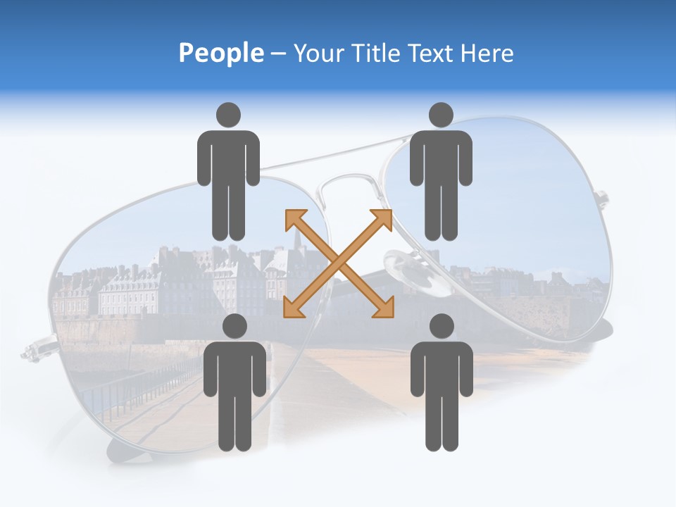 Paesaggio Cittadina Vacanza PowerPoint Template