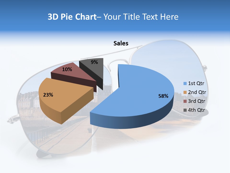 Paesaggio Cittadina Vacanza PowerPoint Template