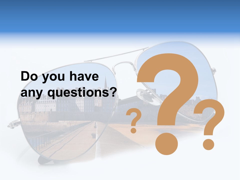 Paesaggio Cittadina Vacanza PowerPoint Template