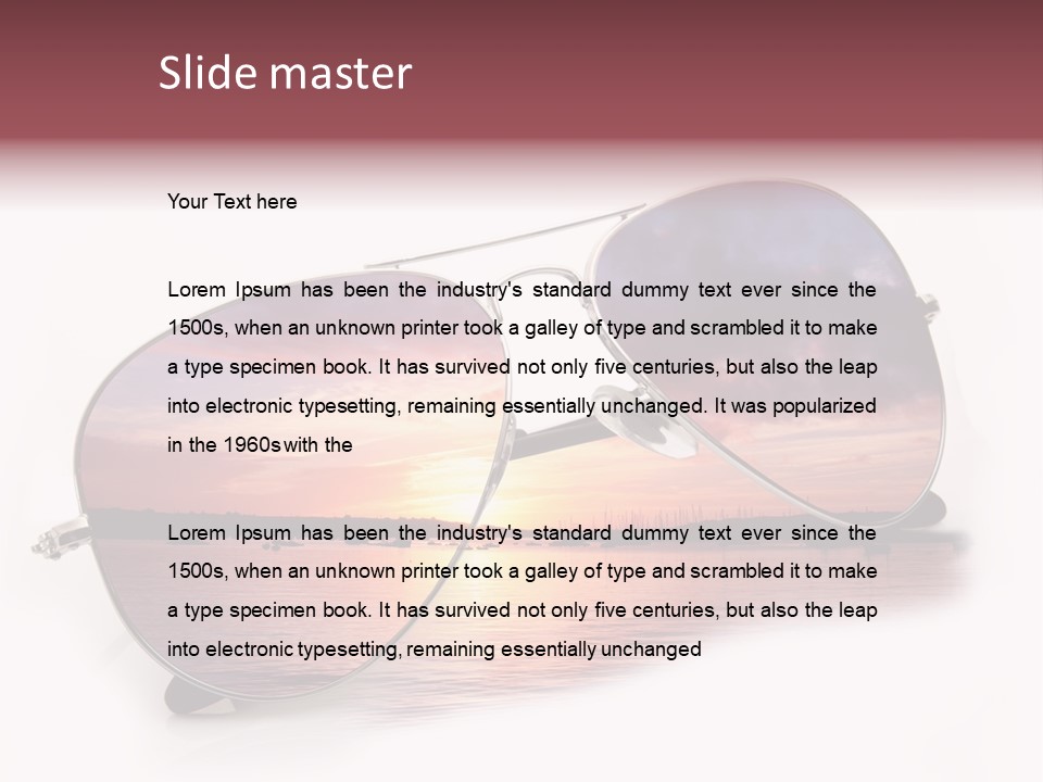 Balneare Vista Immagine PowerPoint Template