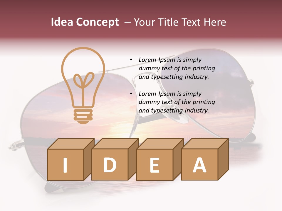 Balneare Vista Immagine PowerPoint Template