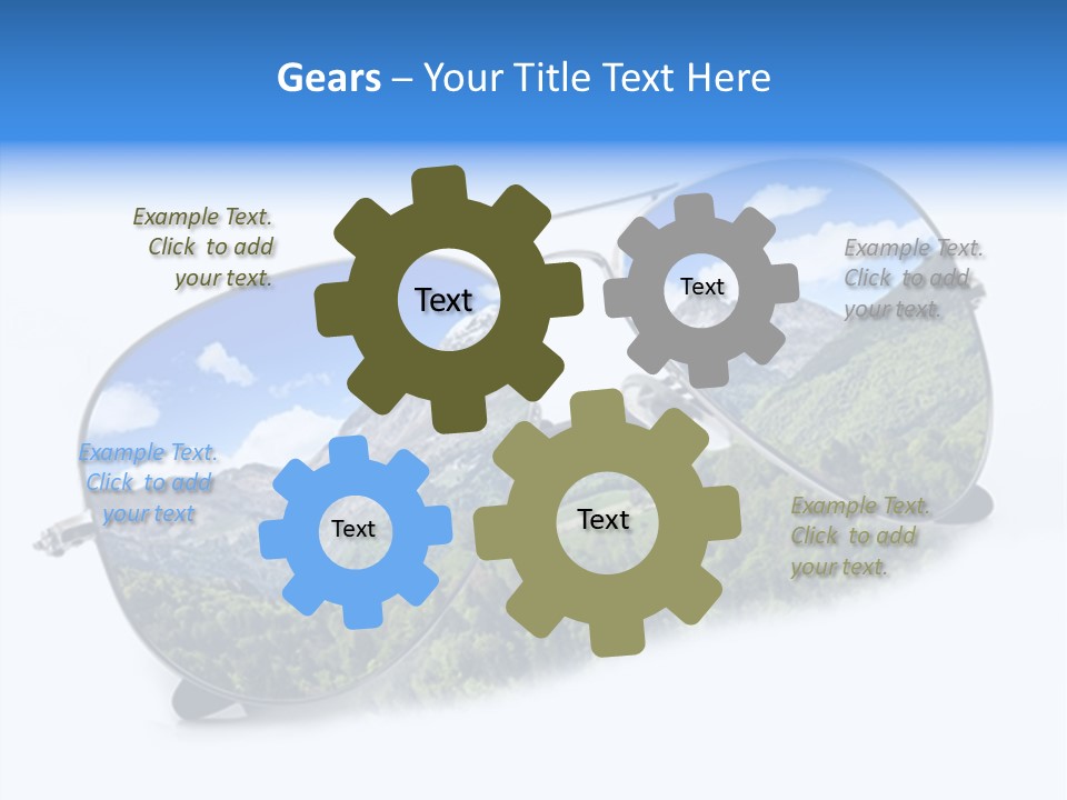 Vista Immaginazione Cielo PowerPoint Template