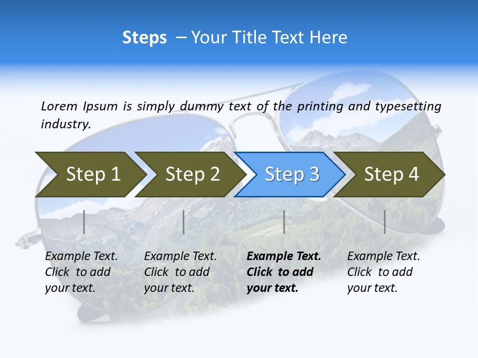 Vista Immaginazione Cielo PowerPoint Template