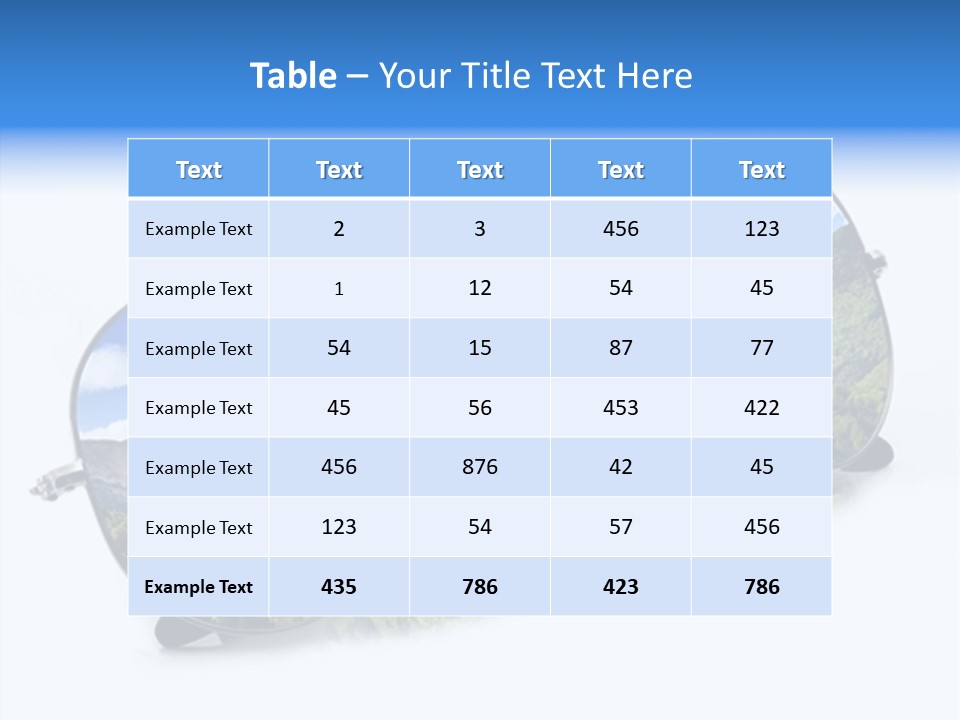 Vista Immaginazione Cielo PowerPoint Template