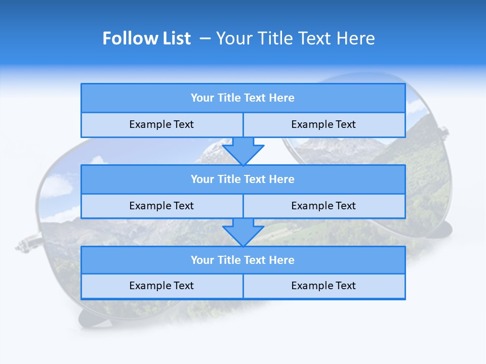 Vista Immaginazione Cielo PowerPoint Template
