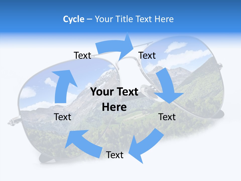 Vista Immaginazione Cielo PowerPoint Template