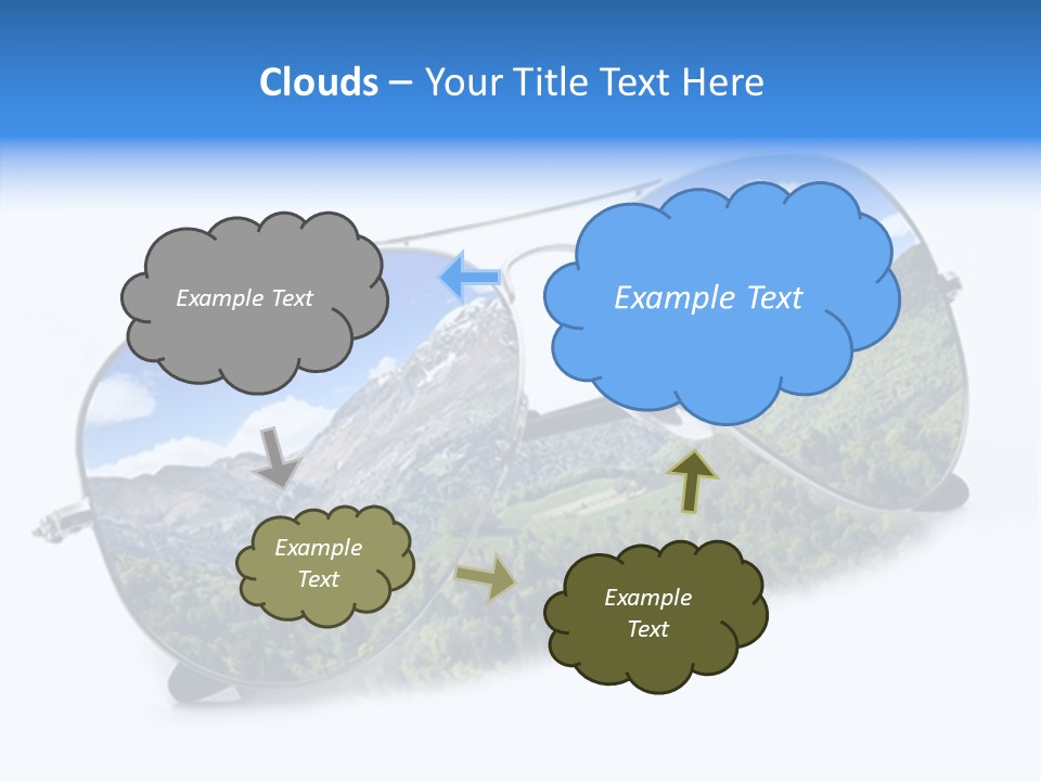 Vista Immaginazione Cielo PowerPoint Template