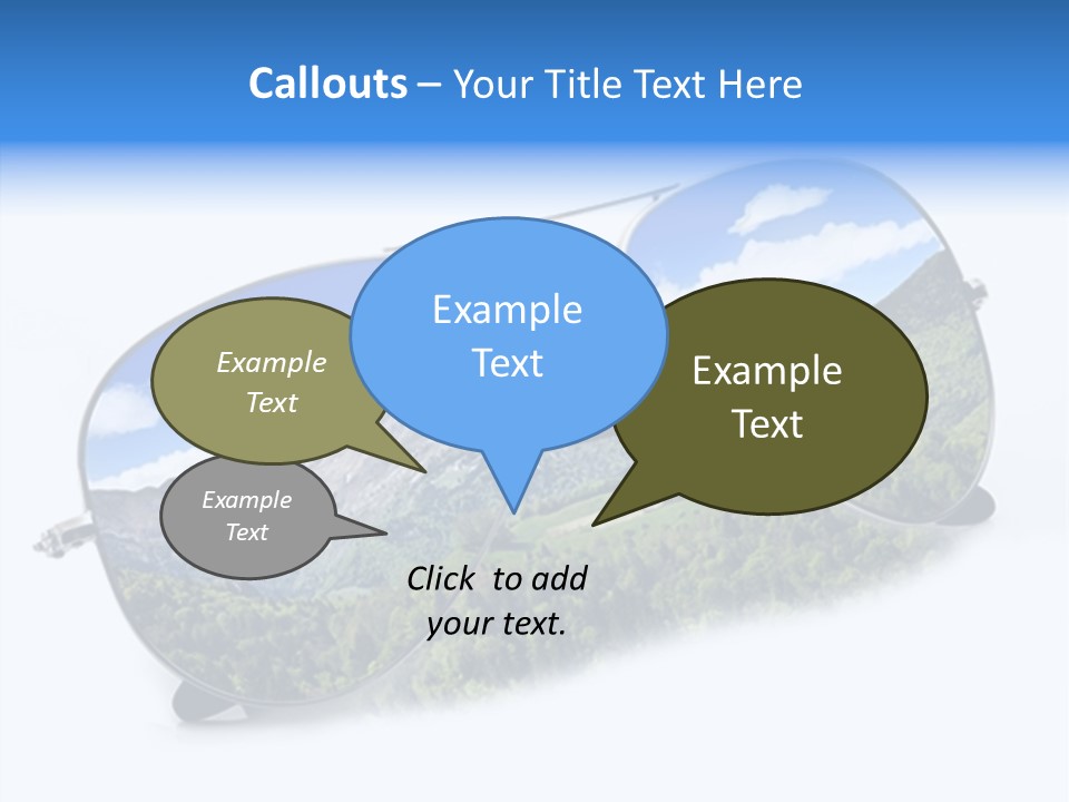 Vista Immaginazione Cielo PowerPoint Template