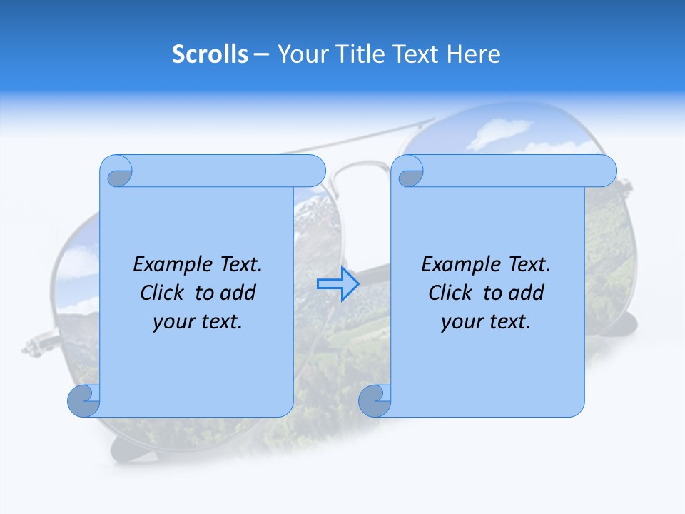 Vista Immaginazione Cielo PowerPoint Template