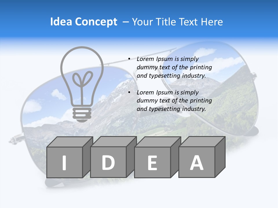 Vista Immaginazione Cielo PowerPoint Template