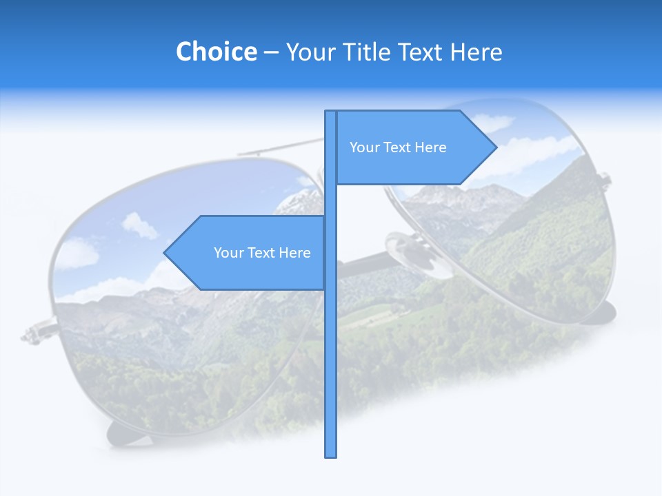 Vista Immaginazione Cielo PowerPoint Template