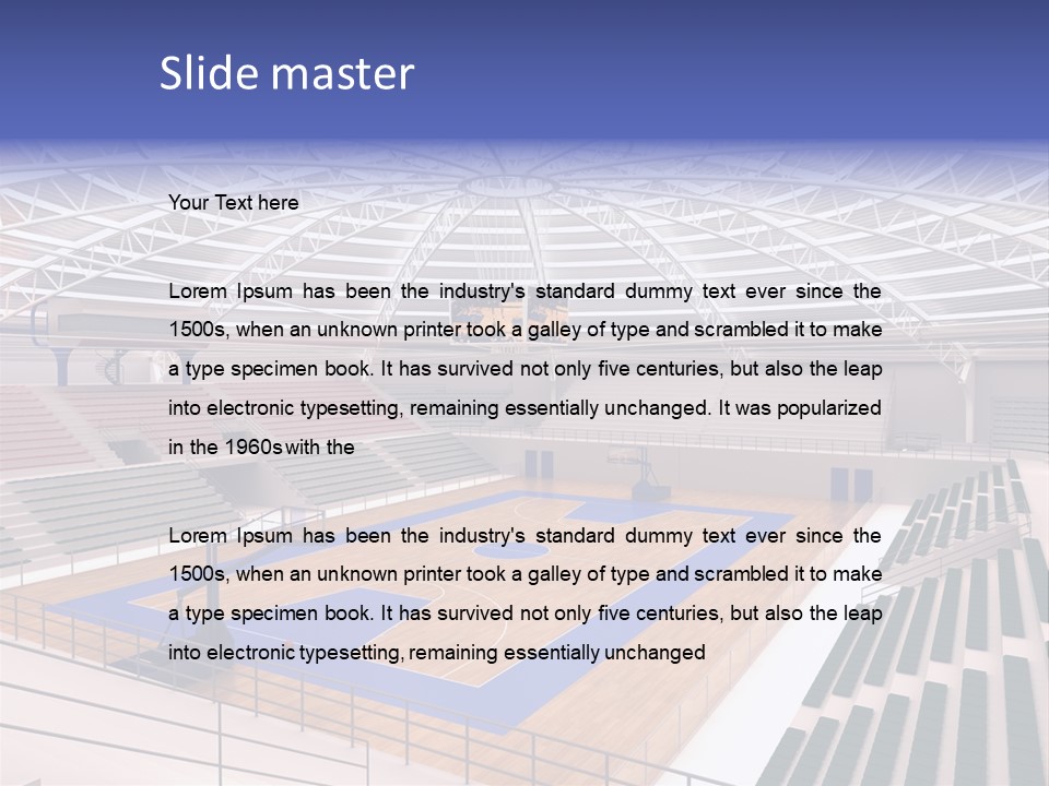 Progetto Tensostruttura Sportivo PowerPoint Template