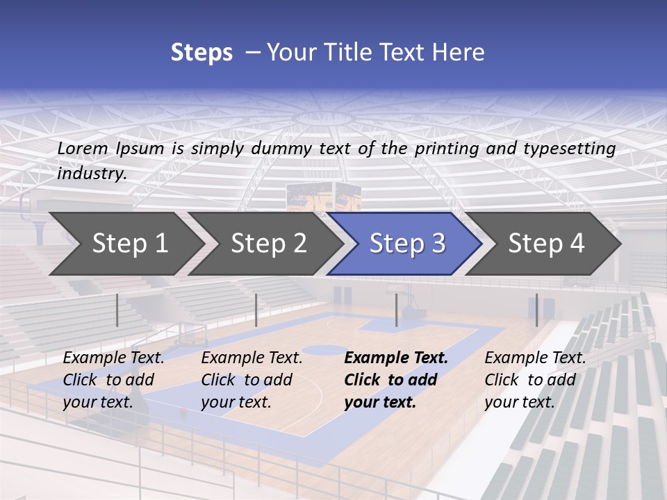 Progetto Tensostruttura Sportivo PowerPoint Template